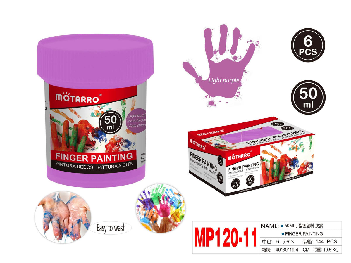 PINTURA DE DEDOS MORADO FLUOR 50ML