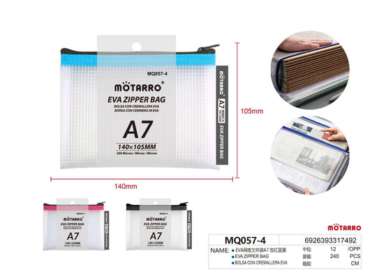 CARPETA EVA CON CREMALLERA A7