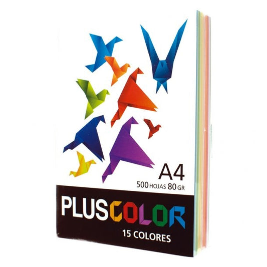 PAPEL FOLIO CAMPUS A4 80GR 100HOJAS 10 COLORES