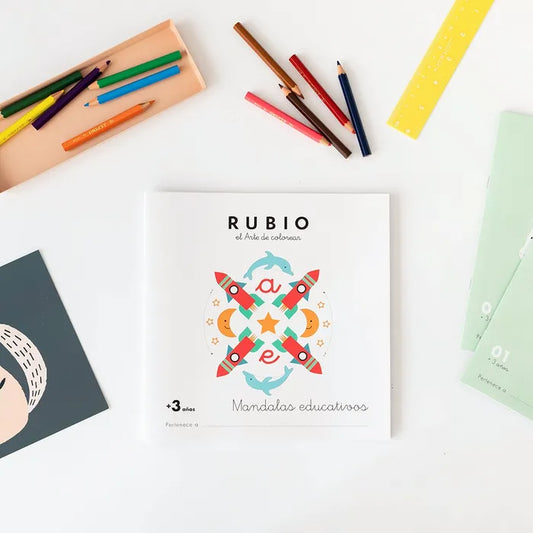 MANDALAS EDUCATIVOS 3 AÑOS RUBIO