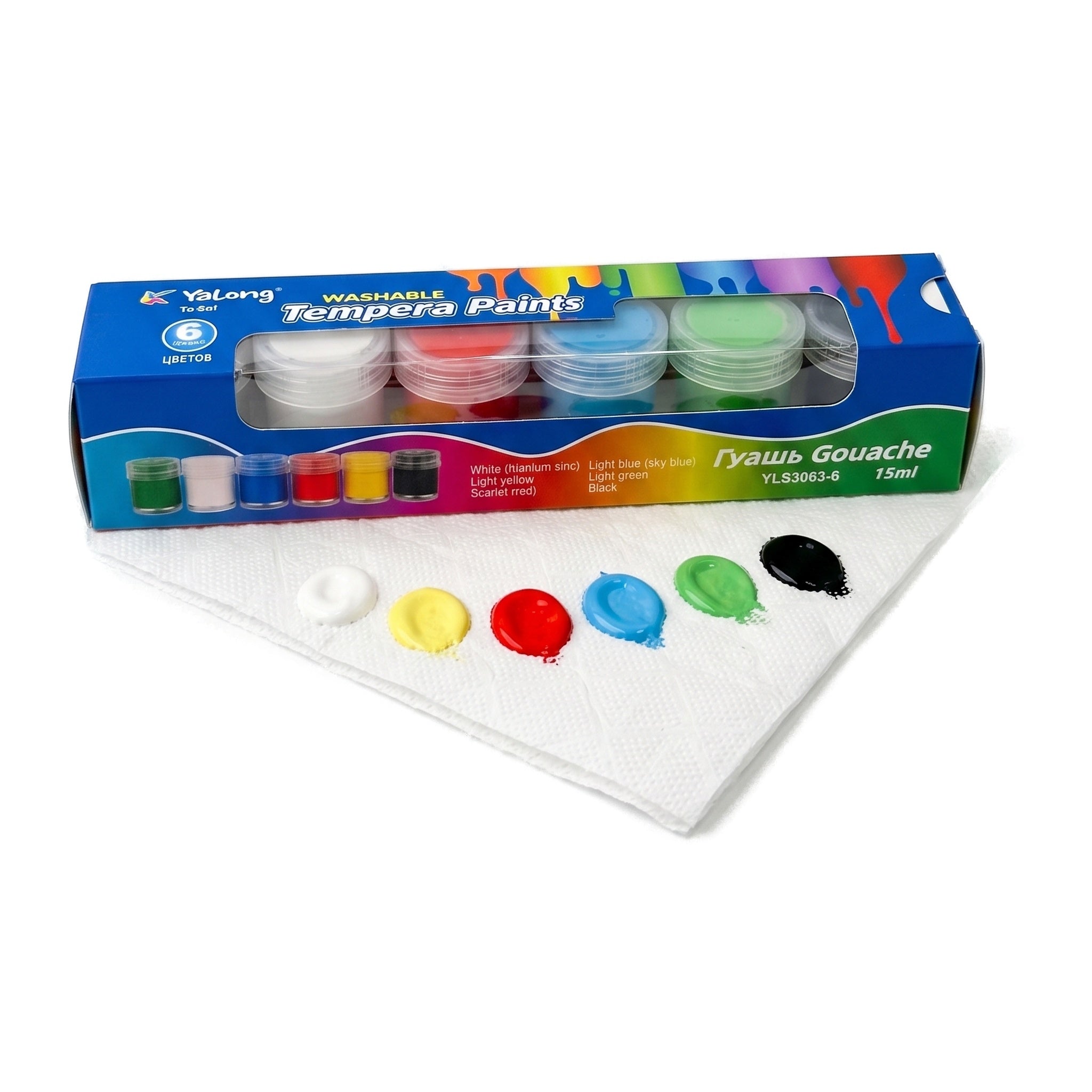 Kit Pintura Témpera Gouache Lavable (15ml) | Set 6 o 12 Colores Vibrantes para Niños y Manualidades