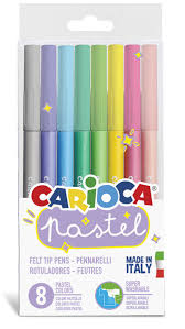 Rotulador Carioca Pastel Blister De 8 Colores Surtidos
