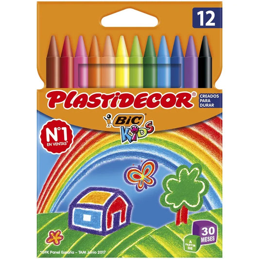 CERAS PLASTIDECOR 12COLORES