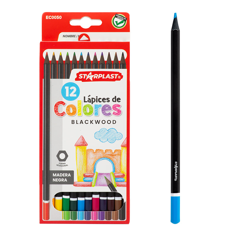 Lápices de colores BlackWood 12 colores