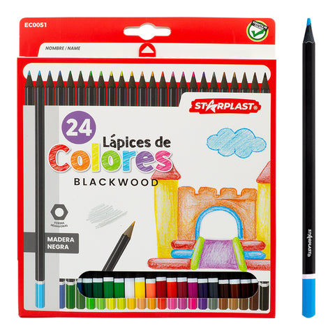 Lápices de colores BlackWood 24 colores