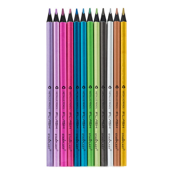 LAPICES DE COLORES METALIZADOS 12 COLORES