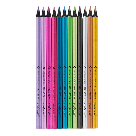 LAPICES DE COLORES METALIZADOS 12 COLORES