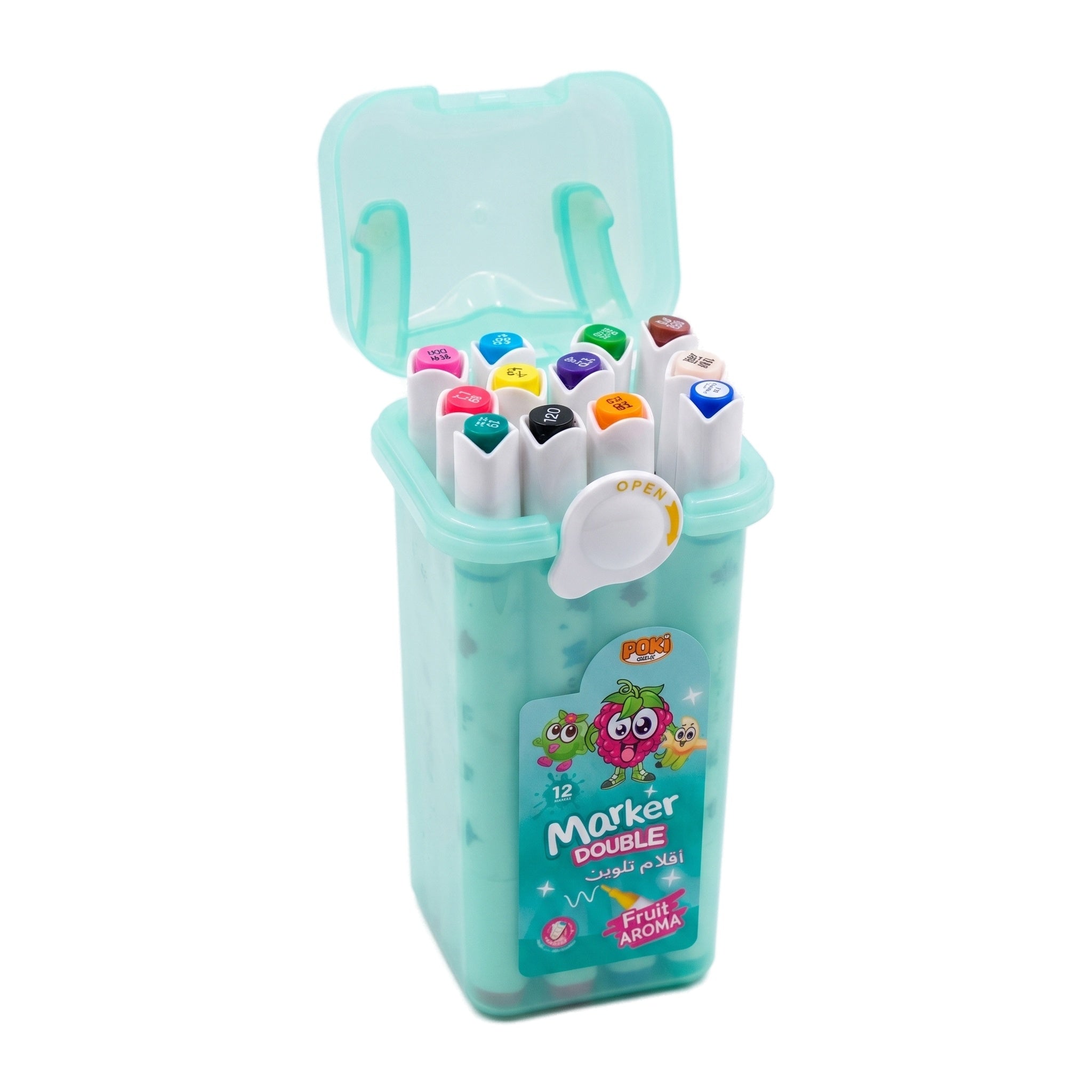 Set de Rotuladores Doble Punta con Aroma a Frutas Yalong (12, 24, 36, 48 uds)