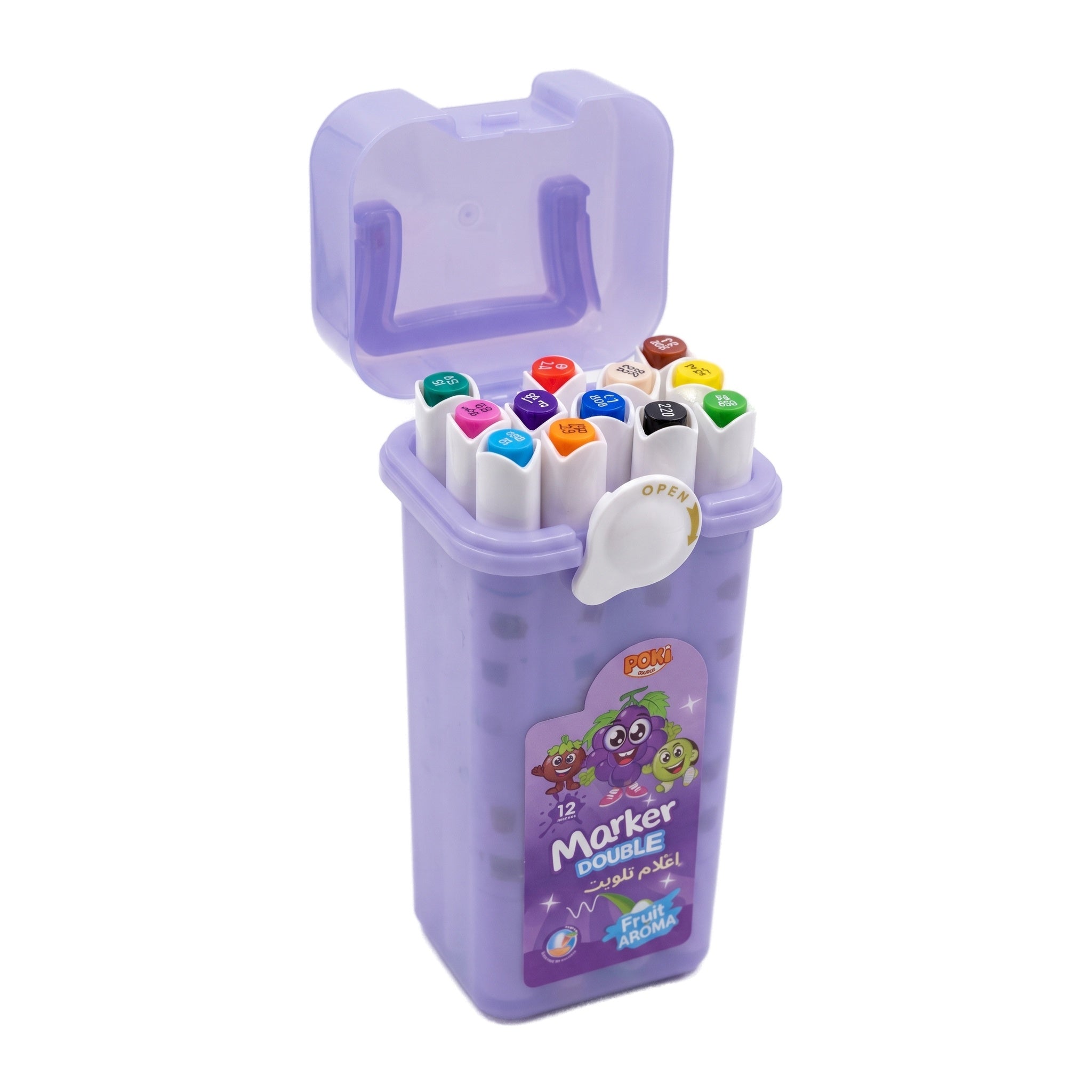 Set de Rotuladores Doble Punta con Aroma a Frutas Yalong (12, 24, 36, 48 uds)
