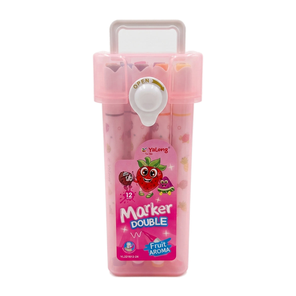Set de Rotuladores Doble Punta con Aroma a Frutas Yalong (12, 24, 36, 48 uds)